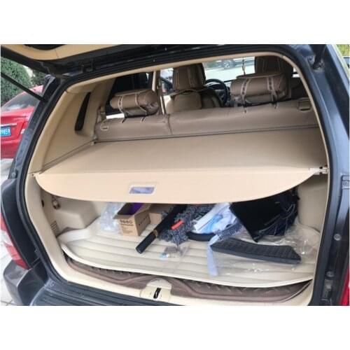 For Hyundai Tucson 2006-2014 High Quality Rear Trunk Security Screen Privacy Shield Cargo Cover (Black/Beige)