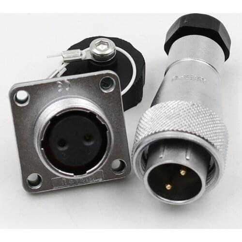 WF16 TA+Z Industrial Circular IP67 2 3 4 5 7 9 10 Pin Automotive Electrical Connector M16 Waterproof 10A 5A AC DC Power Adapter