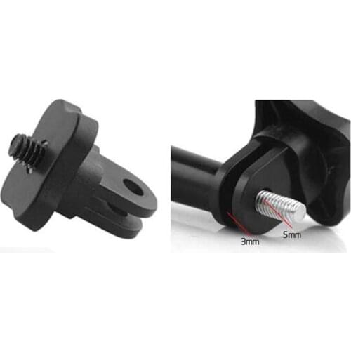 1/4'' Screw Hole Thread Monopod Mount Adapter Support For Go Pro Hero 4 3+ 3 2 SJ4000 SJ5000 Yi Accessories