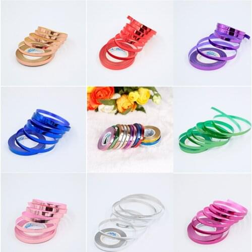 5pcs/lot 10m balloon ribbon foil metallic Rose Gold strings balloon garland supplies accessories Wedding birthday party decor