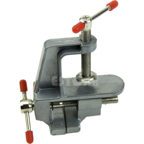 2020 3.5" Aluminum Miniature Small Jewelers Hobby Clamp On Table Bench Vise Tool Vice Drop Ship High Quality Durable