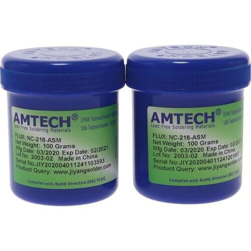 AMTECH NC-218-ASM Rma218 Solder Paste Smd Bga Paste Flux Soldering Construction Set Soldering Tools Noclean Flux Soldering Iron