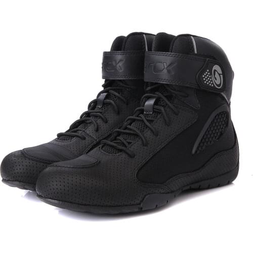 ARCX Motorcycle Boots Unisex Moto Riding Boots Summer Breathable Black Motorcycle Shoes Motorbike Touring Ankle Shoes