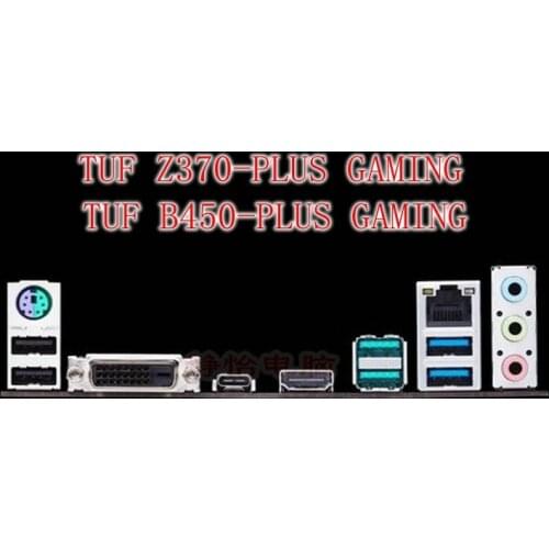 IO I/O Shield BackPlate Blende Bracket For Asus TUF Z370-PLUS GAMING TUF B450-PLUS GAMING