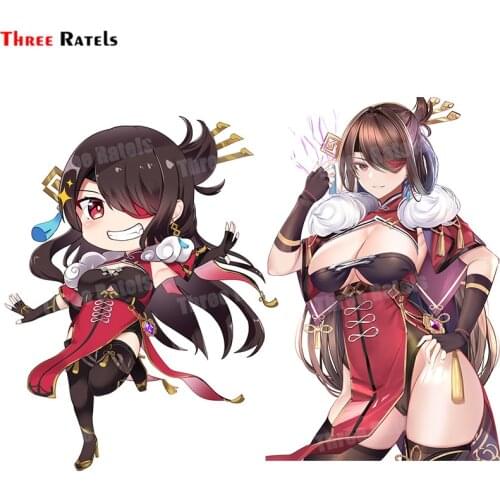 Three Ratels A147 Beidou Genshin Impact Cool Cartoon Role Sticker For Car-Styling Automobiles & Motorcycles Waterproof Decal