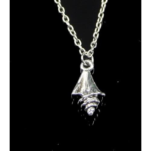 Fashion 21*11*6mm Conch Shell Pendant Necklace Link Chain For Female Choker Necklace Creative Jewelry party Gift