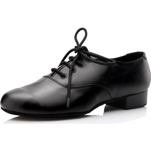 Mens indoor Latin dancing shoes Comfortable black tap shoes ballroom shoes