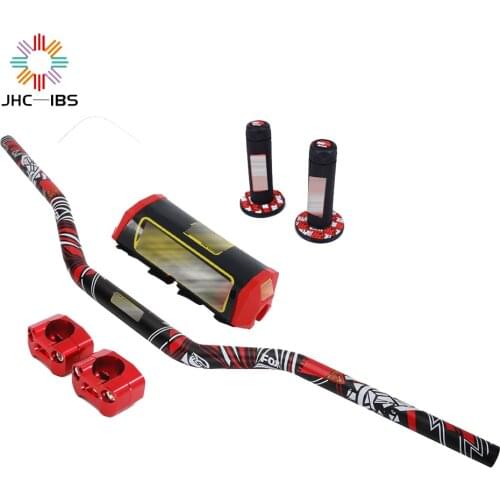 Motorcycle 28MM Fat Bar Handlebar pads with Handle Grips Dirt Pit Bike Motocross For KTM Honda YAMAHA CRF KLX Black Pro PROTAPER