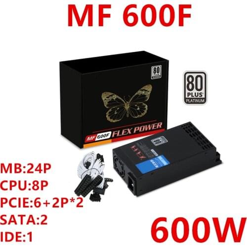 New Original PSU For Dianjipa 80plus Platinum AIO ITX FLEX POS NAS Small 1U K39 K17 K30 A4 S3 G5 600W Power Supply MF 600F