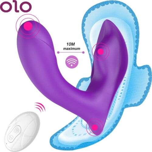 OLO 10 Speed Female Masturbator Remote Control Panties Vibrator Sex Toy for Women Wearable Dildo Vibrator Clit Stimulate