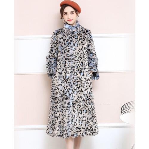 Nerazzurri Brand Faux Fur leopard Print Coat Women Long Fluffy Sexy Fake Fur jacket Colorful Plus Size Fur Overcoat 5xl 6xl 7xl