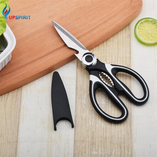 Upspirit 3in1 Food Scissors Stainless Steel Shears Fruit Vegetable Knife Baby Food Cutter Meat Slicer Chef Home Kitchen Knives
