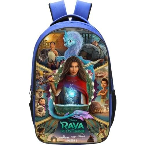 Raya and The Last Dragon Backpack Children Boys Girls School Bags Colourful Laptop Backpack Men Women Back to School Mochilas