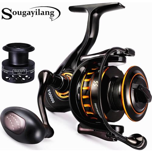 Sougayilang 12+1BB Fishing Reel 1000-5000 Drag 15kg Anti-corrosion Spinning Reel Saltwater Reel for Carp Reel Fishing Pesca