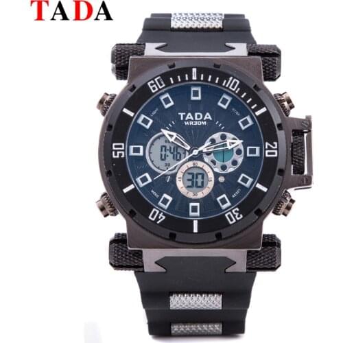 TADA Men Watch Luxury Brand Fashion Male Wristwatch 30M Waterproof Sport Watch Casual Genuine Leather Quartz Business Watches