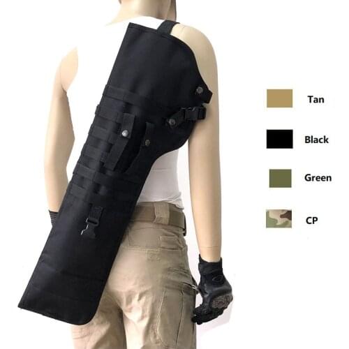 Tactical Shotgun Rifle Scabbard Bag Molle Shoulder Case Holster Hunting Airsoft Long Gun Holsters Holder Carry Bag Backpack Gear