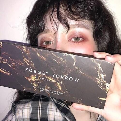 Dark Forget Renaissance Eyeshadow Pearl Niche Dark Earth Sombra palette maquillage yeux