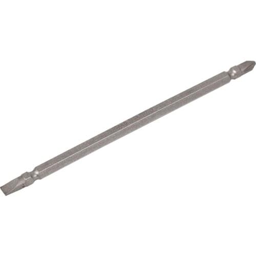 UXCELL Magnetic PH2 Phillips 6mm Slotted Double End Screwdriver Bits for Electrician, Mechanic