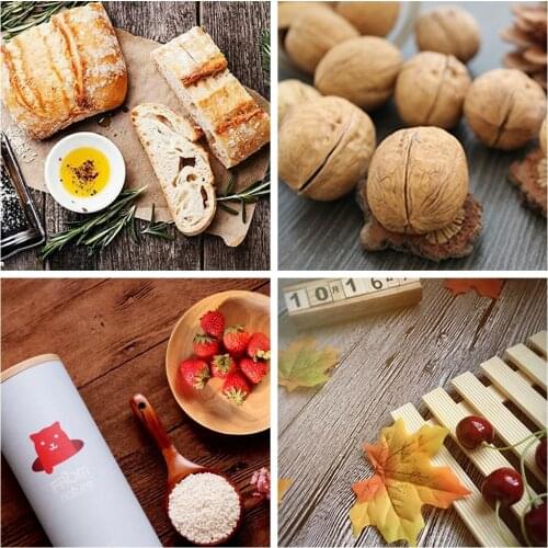 Vintage Photography Background 50x50/50x100cm Wood Board Texture Studio Decor Video Photo Studio Accessories for Food Jewelry