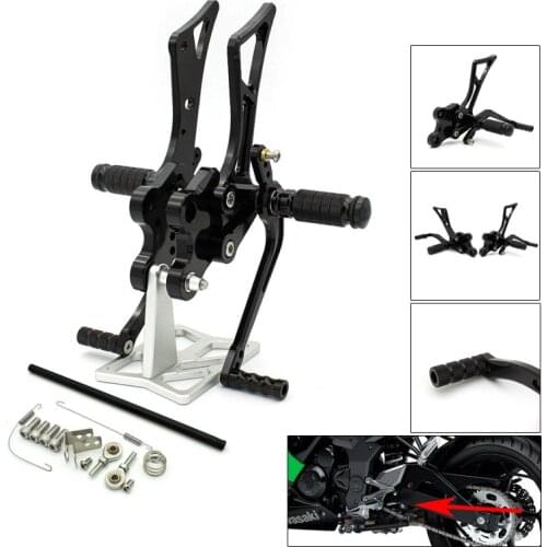 CNC Piede Del Motociclo Pioli Resto Pedali Pedane Posteriore For Yamaha FZ1 FZ1000 2001 2002 2003 2004 2005