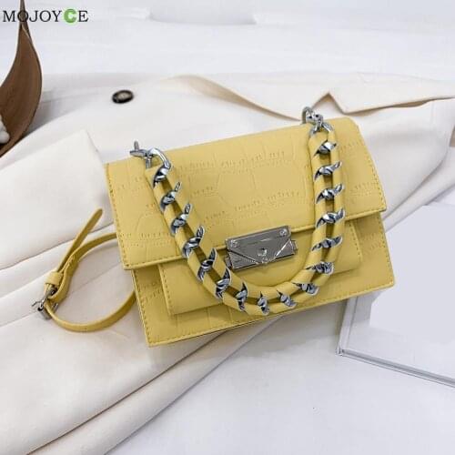 Women PU Stone Pattern Shoulder Bag Leisure Female Shoulder Crossbody Messenger Bag Ladies Travel Pure Color Handbag