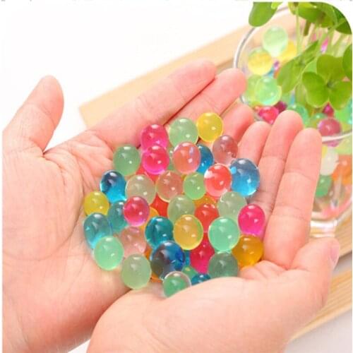 10000 Pcs/bag Crystal Soil Hydrogel Gel Polymer Water Beads Growing Water Balls Home Party Plant Wedding Decoration For Flowers
