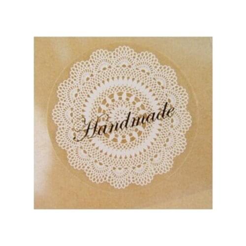 176pcs Creative vintage White lace and transparent Gilding style Sealing sticker/DIY Gifts posted/Baking Decoration label