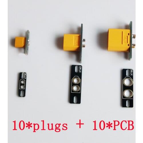 20Pcs XT30/XT60/XT90 Plug+ Soldering Board PCB Fixing Seat Support for FPV RC Drone Quadrocopter QAV250 Spare Parts