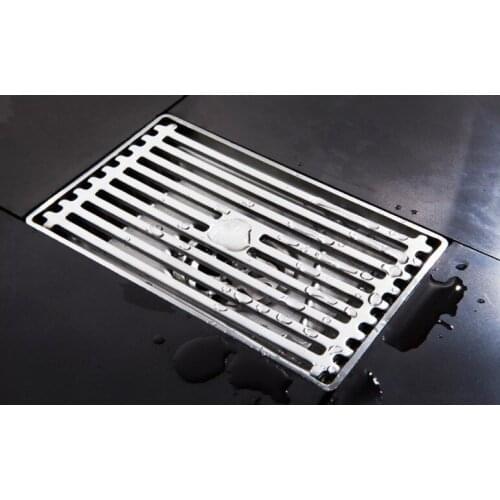 304 stainless steel bathroom kitchen shower square floor waste grate sanitary floor drain DR003