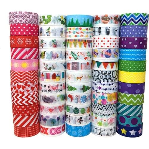 50pcs/set Wholesale paper color printing DIY hand tent decoration and paper tape washi tape cute Kawai