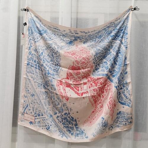 90*90cm TOP Silk superior quality Horse Scarves Women Foulard Square Hijab Scarf Ladies Shawl wrap muffler pareo female hijab