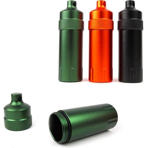Aluminum Alloy Fully Sealed Waterproof Warehouse Outdoor Survival Equipment EDC Waterproof Tank Storage Box Medicine Bottle
