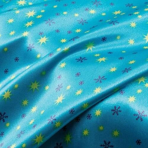 Satin Printed Soft Cloth Ribbon Background Decorative Sewing Craft Material
