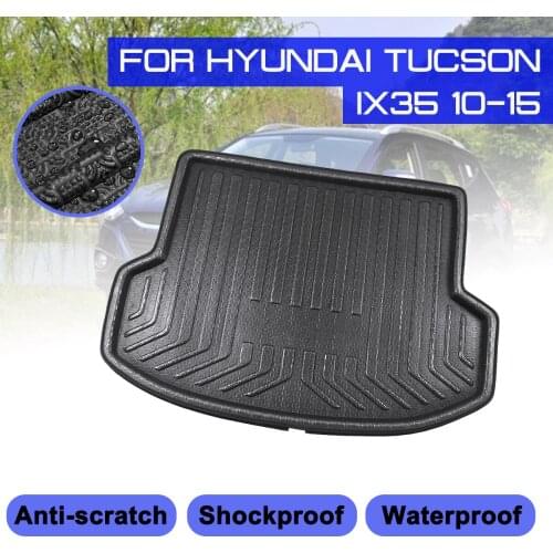 Car Floor Mat Carpet Rear Trunk Anti-mud Cover For Hyundai Tucson IX35 2010 2011 2012 2013 2014 2015