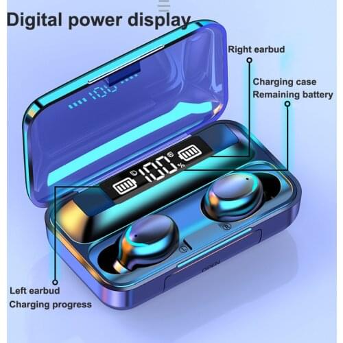 Wireless Bluetooth 2 in 1 TWS Earphones Touch Headset HiFI Stereo In-ear Earbuds sport Wireless Headphones HD call