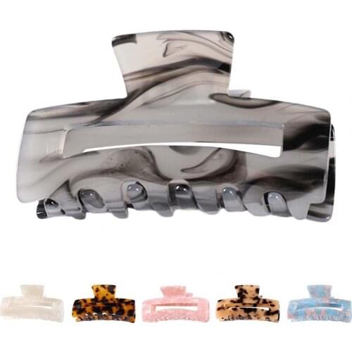 Large Hair Claw Clips Leopard Print Strong Hold Hair Styling Accessories Tortoise Shell Grip Pin Teeth Clamp for Beauty