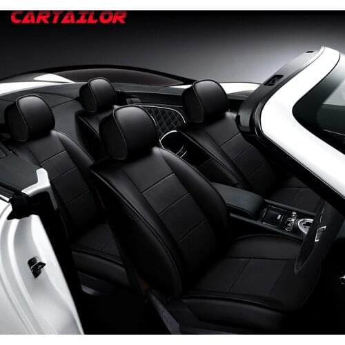 CARTAILOR Genuine Leather Car Seat Covers & Supports for BMW 750li 745li 740 730 Seat Cover Protector Cowhide Seats Protection