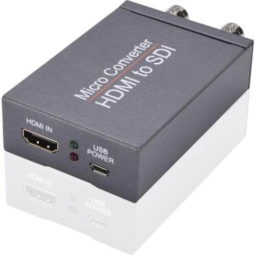DC 5V 1080P HDMI-compatible To 2CH SDI Converter HDMI-compatible To Sdi 3G-SDI/HD-SDI Broadcast HD Adapter for Camera 2 Output