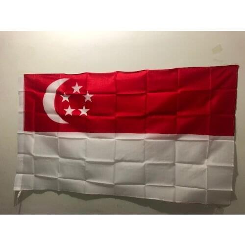 Singapore Flag Activity Decorative National Banner 90x150cm