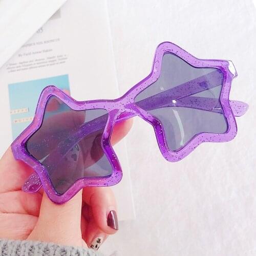 Children Five-pointed Star Sunglasses Fashion Cute Cartoon Colorful Sun Glasses Children Fashion Eyewear UV400 High Quality 2021