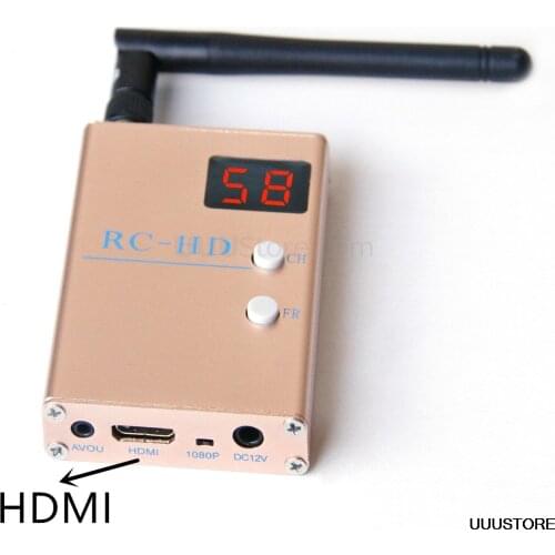 FPV 5.8G 5.8GHz 48CH 48 Channels RC832HD RC-HD Receiver HDMI With A/V and Power Cables For Quadcopter F450 S500 S550 RC832