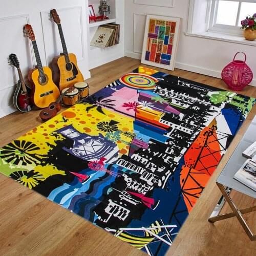 Graffiti Rug For Living Room, Fan , Area Rug, Popular Rug, Personalized Gift, themed Rug, Home Decor,Rug, SM145
