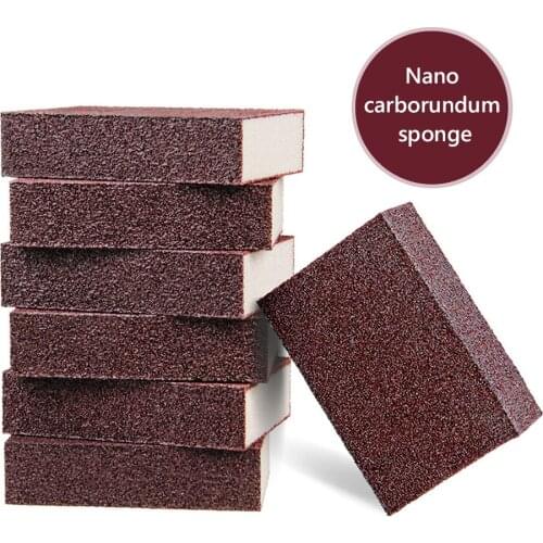 8Pcs/lot Emery Sponge Kitchen Accessories Magic Eraser Sponge Cleaning Sponge Pot Clean Dish Home Remove Rust Cleaner Pads