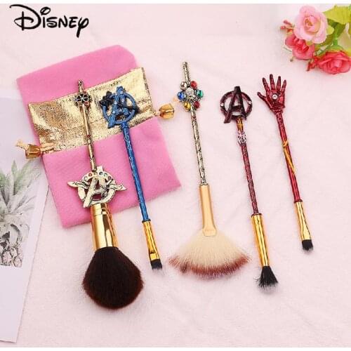 Disney Makeup Brushes Cosmetics Vengeance Alliance Brush Iron Man Powder Brush Suit Education Kid Girl New Year Christmas Gift