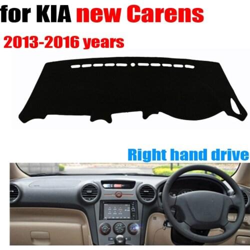 Car dashboard cover mat for KIA New Carens 2013-2016 Right hand drive dashmat pad dash covers auto dashboard accessories