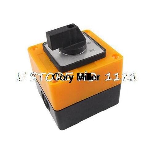 LW28-20/2.D202 On-Off-On Rotary Cam Changeover Switch Station 20A 500V