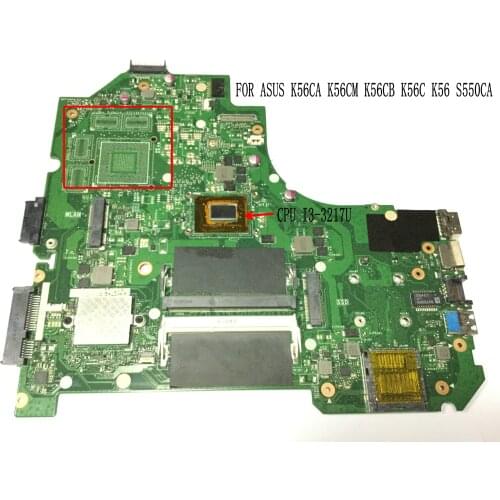 FAST SHIPPING MOTHERBOARD FOR ASUS S550C K56CM K56CB S56C K56 K56CA MAIN BOARD WITH I3-3217U