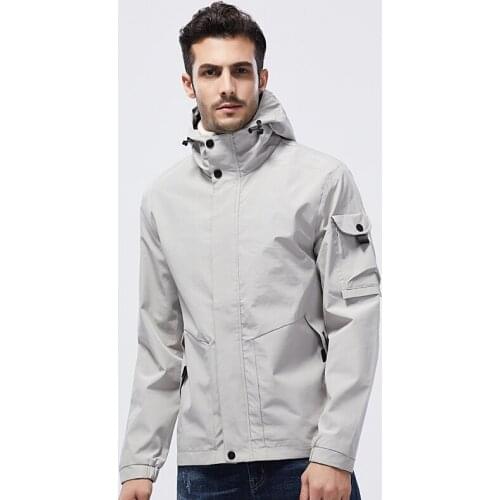 2021 New Autumn Men Brand New Casual Hooded Bomber Jacket Coat Men Fashion Spring Pockets Outwear Jackets Coats Men