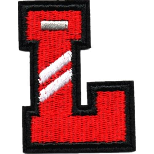 3D Iron On DIY Embroidery Colorful Jeans English Letters Alphabet Stickers Decorative Patch Paste Embroidered Badge For Clothing