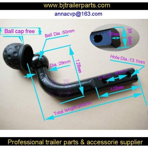 Cheap trailer ball, hitch ball, tow ball, towing ball, trailer coupling ball,50mm, swan neck, trailer parts,trailer accessories